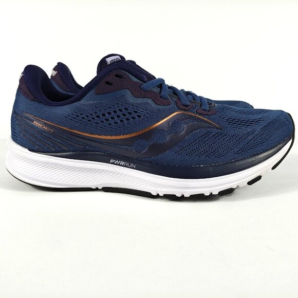 Saucony Ride 14 Women’s 8 Running Shoes Sneakers Midnight Navy Blue S10650-35 - Picture 9 of 16